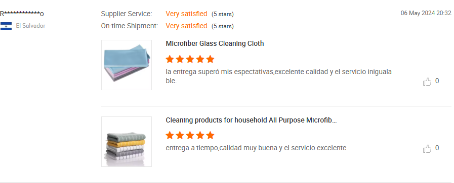 Microfiber Glass Cleaning Cloth Mikrofiber şüşə təmizləyici parça