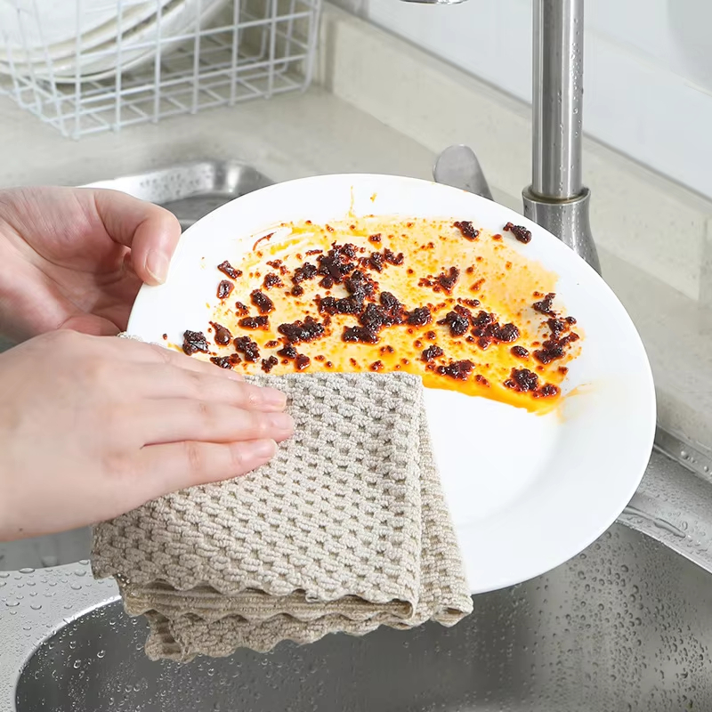 Kitchen Cleaning Anti-grease Wiping Rags (2) Kitchen Cleaning Anti-grease Wiping Rags (2)
