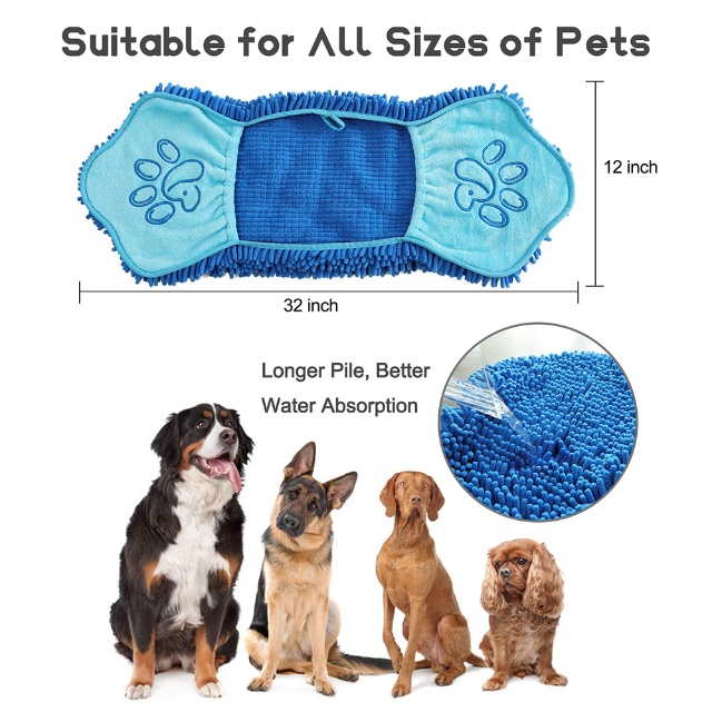 Microfiber Chenille Pet Towel - JUHAO