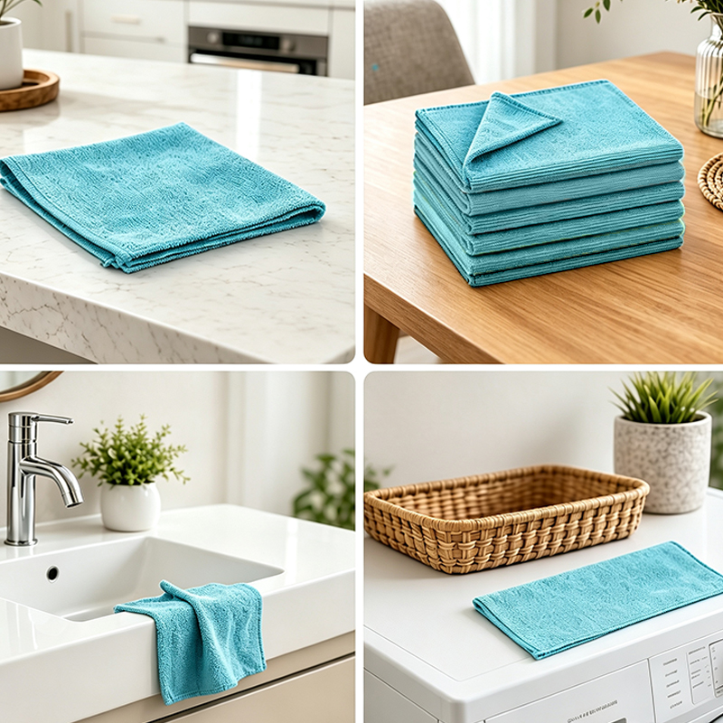 14"x 14" Microfiber Bathroom Cleaning Cloth