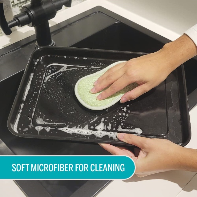 Microfiber Kichen Botzen Spullmaschinn Sponge Block - JUHAO