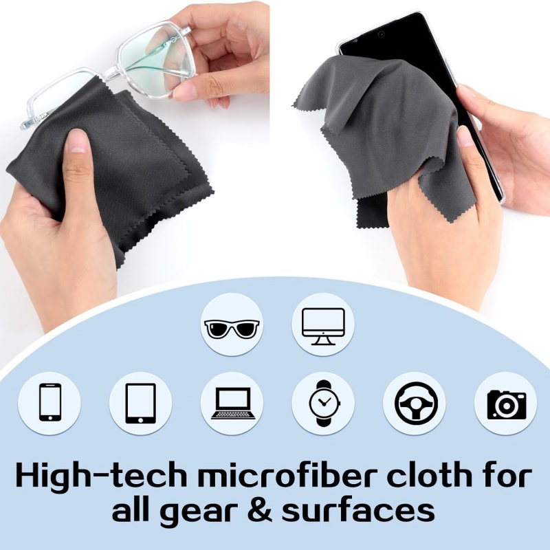 8"×8" Microfiber Electronics Cleaning Cloth