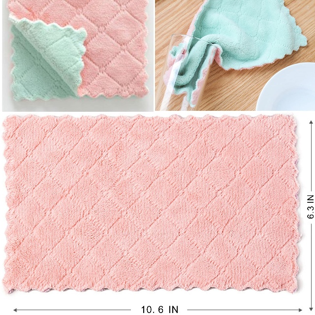 Microfibra Coral Terciopelo Cocina Limpieza Manteles - JUHAO