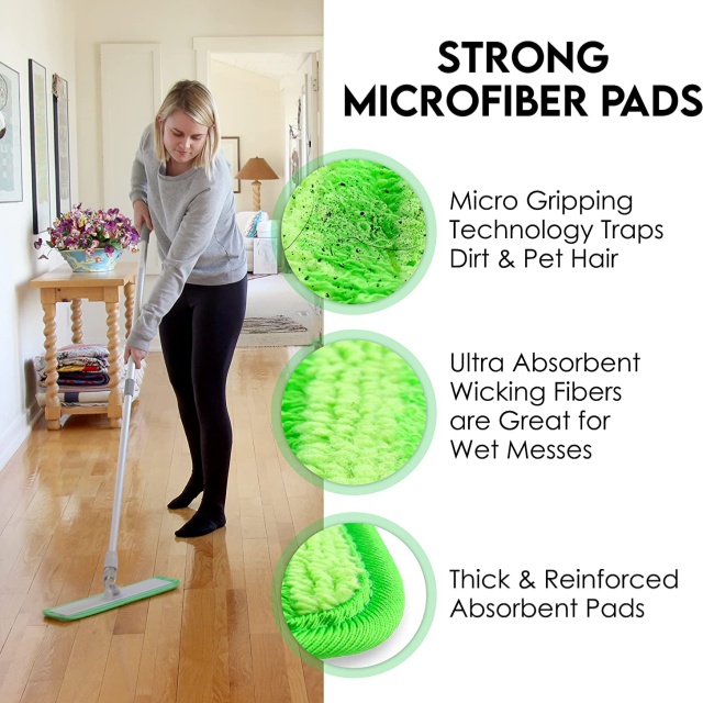 Wiederverwendbare Buedem h&eacute;ich absorb&eacute;iert Mikrofiber Mop Pad - JUHAO