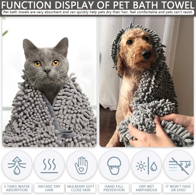 Tu&aacute;ille Peata&iacute; Chenille Tickened Microfiber - JUHAO