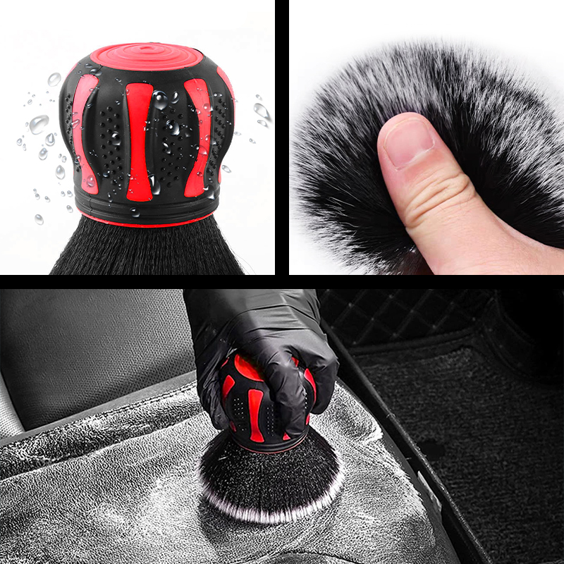 Car Detailing Black Goat Hair Brush