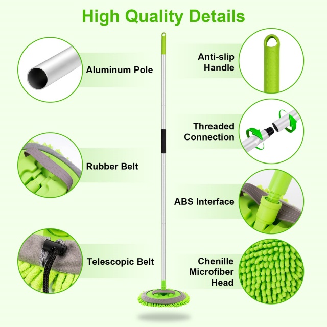 Chenille Microfiber Automotive Long Handle Botzen Pinsel - JUHAO