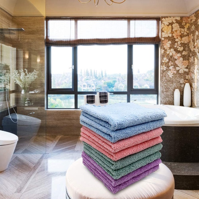 Mikropluošto Coral Velvet labai sugeriančios virtuvės indų ir puodelių šluostės - JUHAO