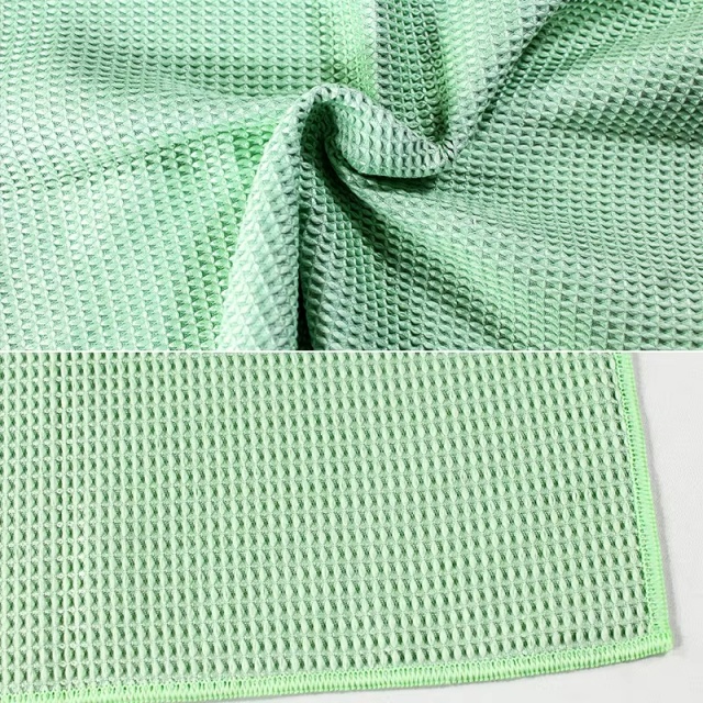 Mikrofiber Yenidən İstifadə edilə bilən Absorbent Vafli Dəsmal - JUHAO