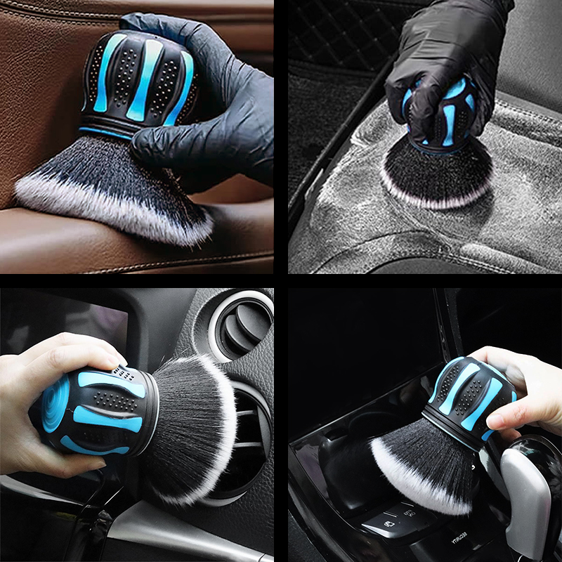 Car Detailing Black Goat Hair Brush
